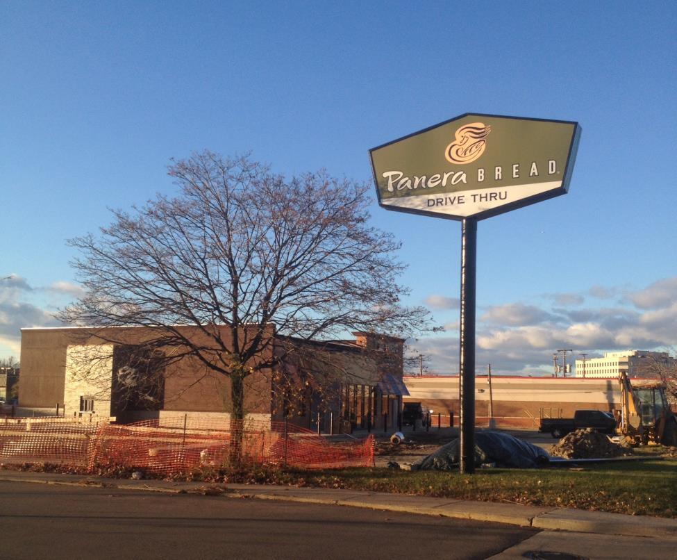 On Telegraph road, a Panera Bread still under construction is now in site.  