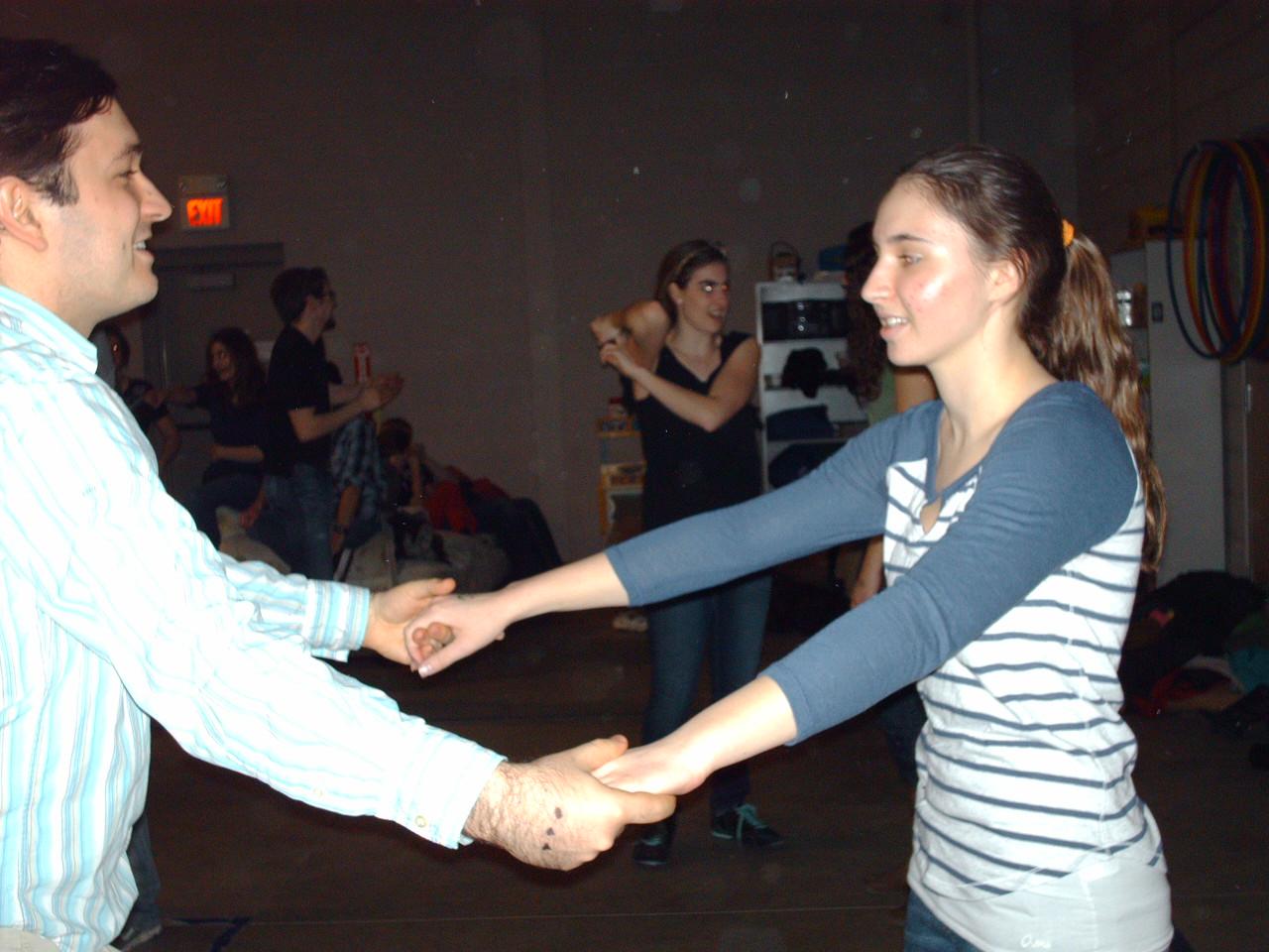 Junior Madeline Bresson enjoys learning new swing dance steps at the Farmington Swinginfusion location.